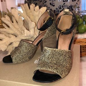 CUTE Madewell ankle-strap calf hair hide sandals